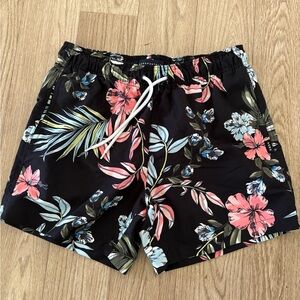 Aeropostale Black Floral Men Shorts